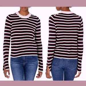 NWT $375 3.1 Phillip Lim [ XS ]‎ Cashmere Striped Sweater in Red/Pink/Blue